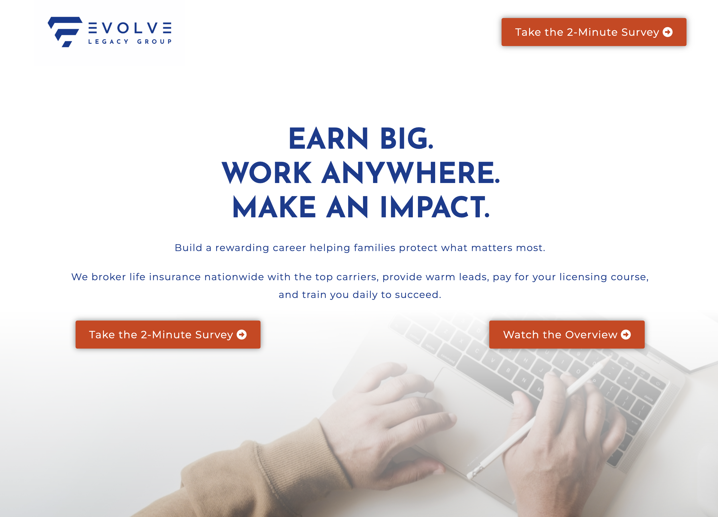 Legacy Evolve Careers website