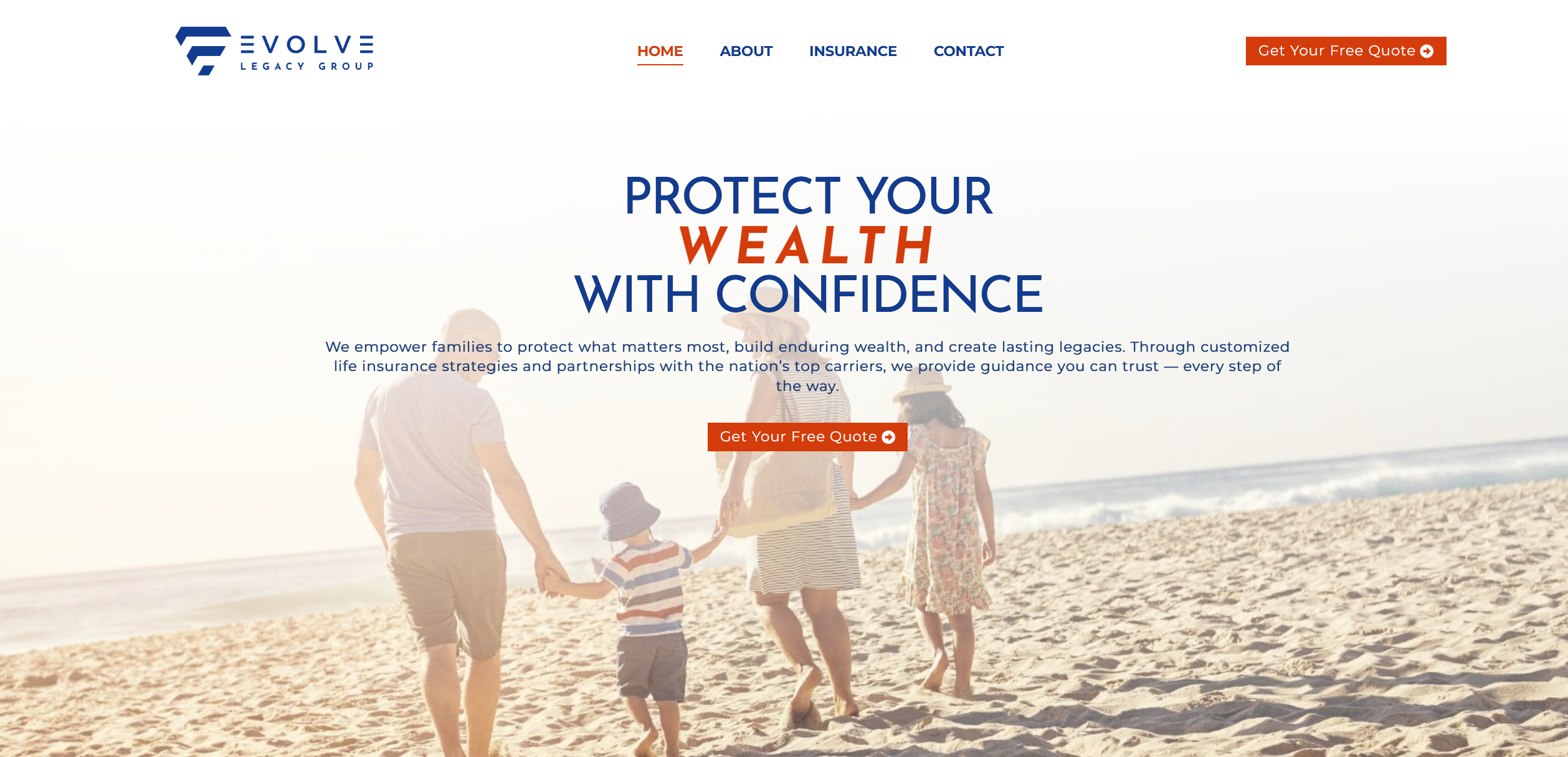 Evolve Legacy Group website